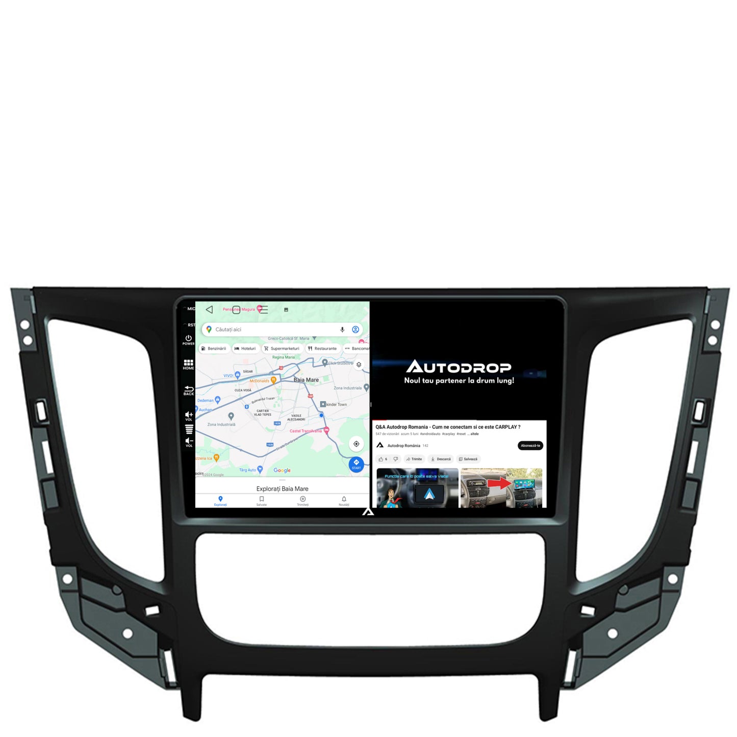 Navigatie Mitsubishi L200 (2014-2020), Android, P-Octacore / 2GB RAM + 32GB ROM, 9 Inch - AD-BGP9002+AD-BGRKIT274