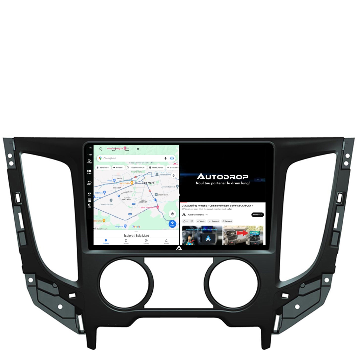 Navigatie Mitsubishi L200 (2014-2020), Android, A-Octacore / 4GB RAM + 64GB ROM, 9 Inch - AD-BGA9004+AD-BGRKIT273