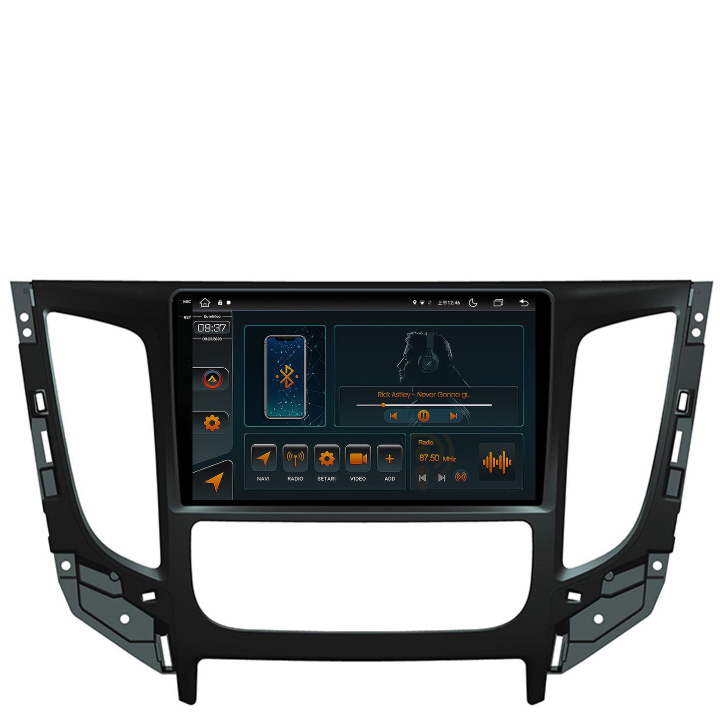 Navigatie Mitsubishi L200 (2014-2020), Android, V-Octacore / 4GB RAM + 64GB ROM, 9.5 Inch - AD-BGV9004+AD-BGRKIT274