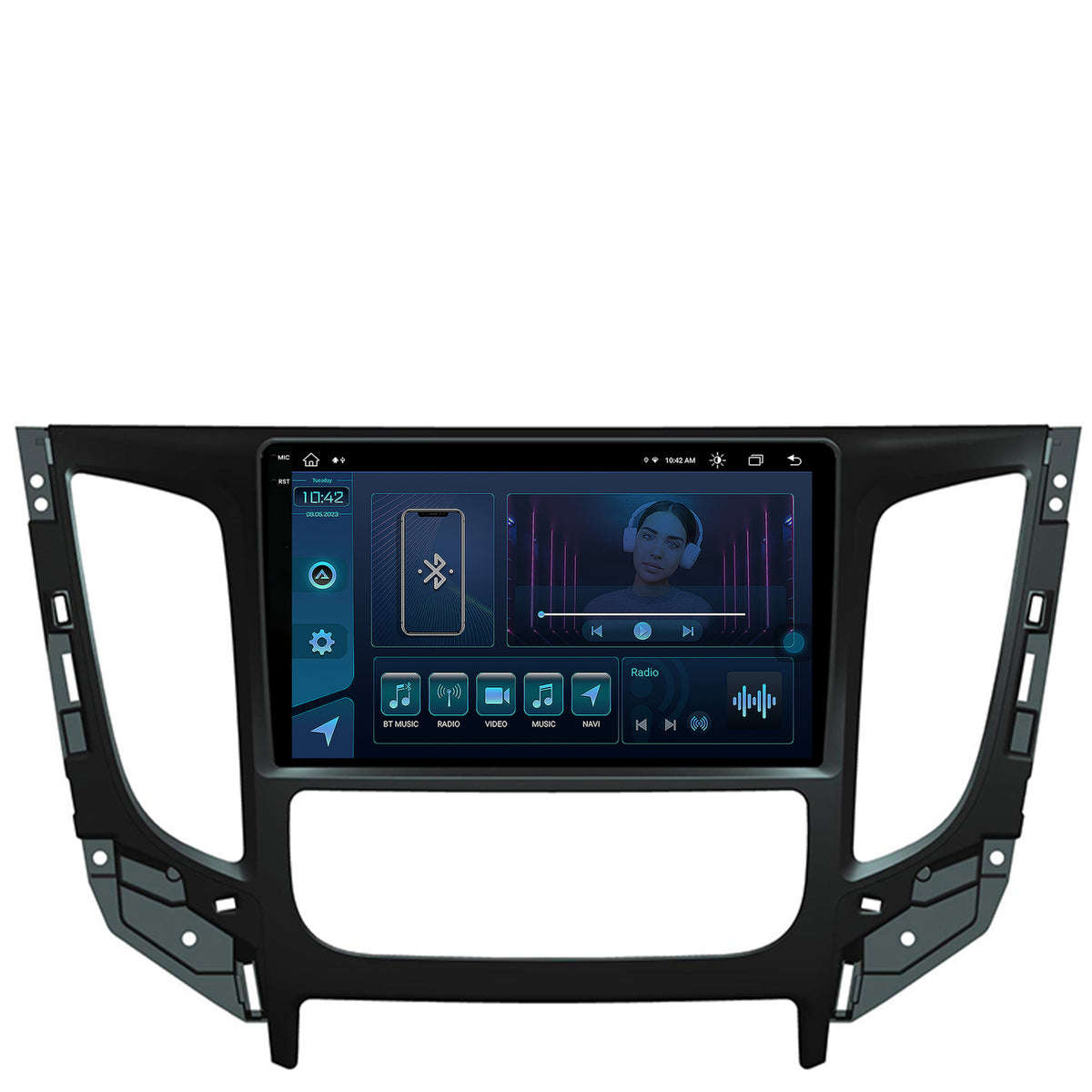 Navigatie Mitsubishi L200 (2014-2020), Android, X-Octacore / 8GB RAM + 256GB ROM, 9.5 Inch - AD-BGX9008+AD-BGRKIT274