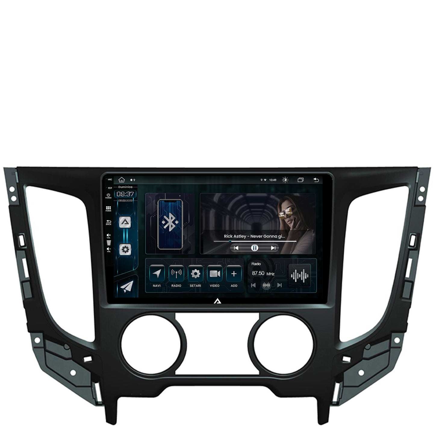 Navigatie Mitsubishi L200 (2014-2020), Android, Z-Octacore / 8GB RAM + 256GB ROM, 9 Inch - AD-BGZ9008+AD-BGRKIT273