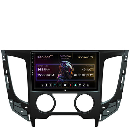 Navigatie Mitsubishi L200 (2014-2020), Android, Z-Octacore / 8GB RAM + 256GB ROM, 9 Inch - AD-BGZ9008+AD-BGRKIT273