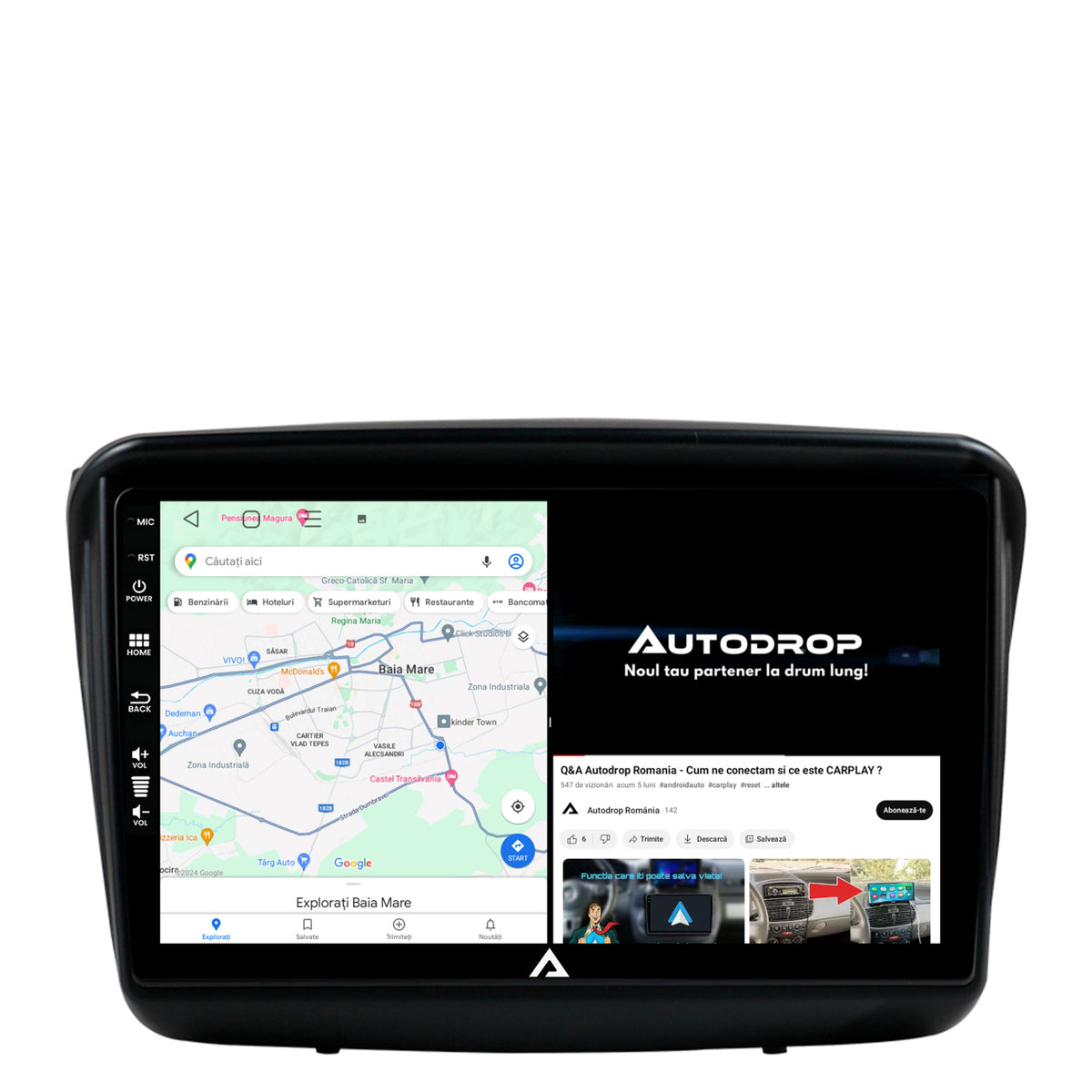 Navigatie Mitsubishi L200 / Pajero Sport, Android, P-Octacore / 2GB RAM + 32 GB ROM, 9 Inch - AD-BGP9002+AD-BGRKIT278