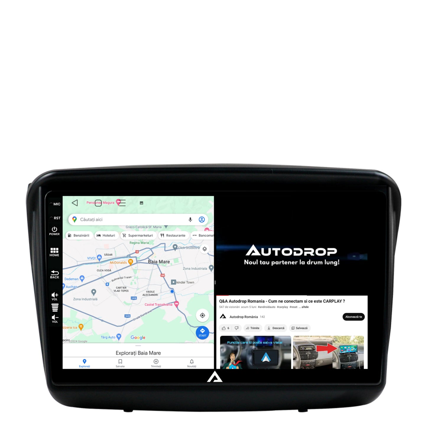 Navigatie Mitsubishi L200 / Pajero Sport, Android, P-Octacore / 2GB RAM + 32 GB ROM, 9 Inch - AD-BGP9002+AD-BGRKIT278