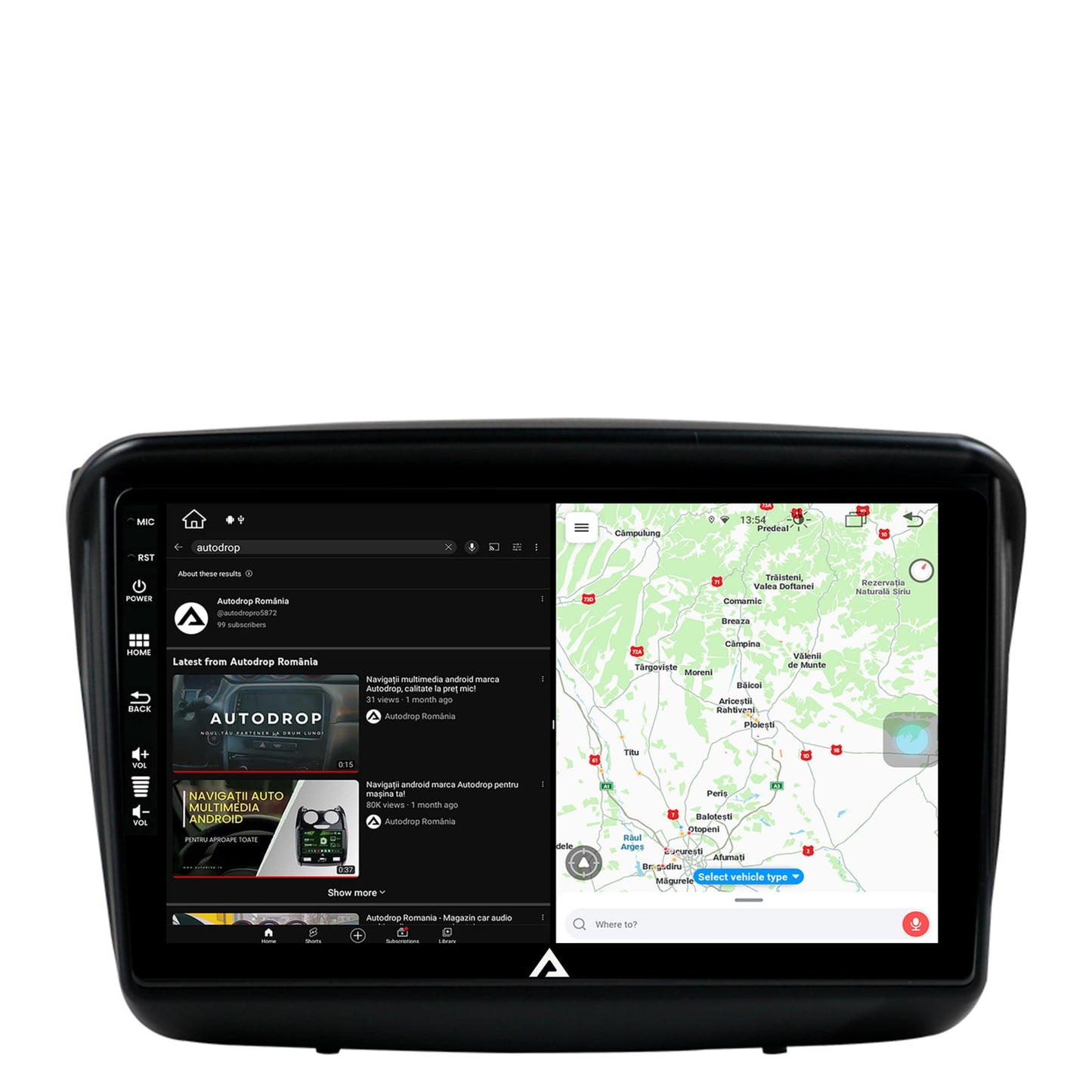 Navigatie Mitsubishi L200 / Pajero Sport, Android, Z-Octacore / 8GB RAM + 256GB ROM, 9 Inch - AD-BGZ9008+AD-BGRKIT278