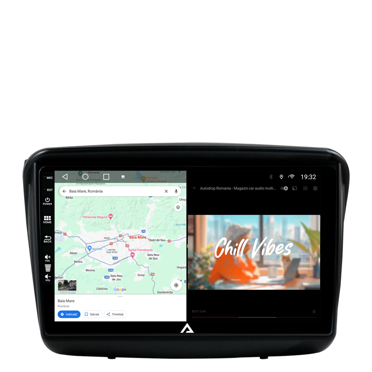 Navigatie Mitsubishi L200 / Pajero Sport, Android, A-Octacore / 4GB RAM + 64GB ROM, 9 Inch - AD-BGA9004+AD-BGRKIT278