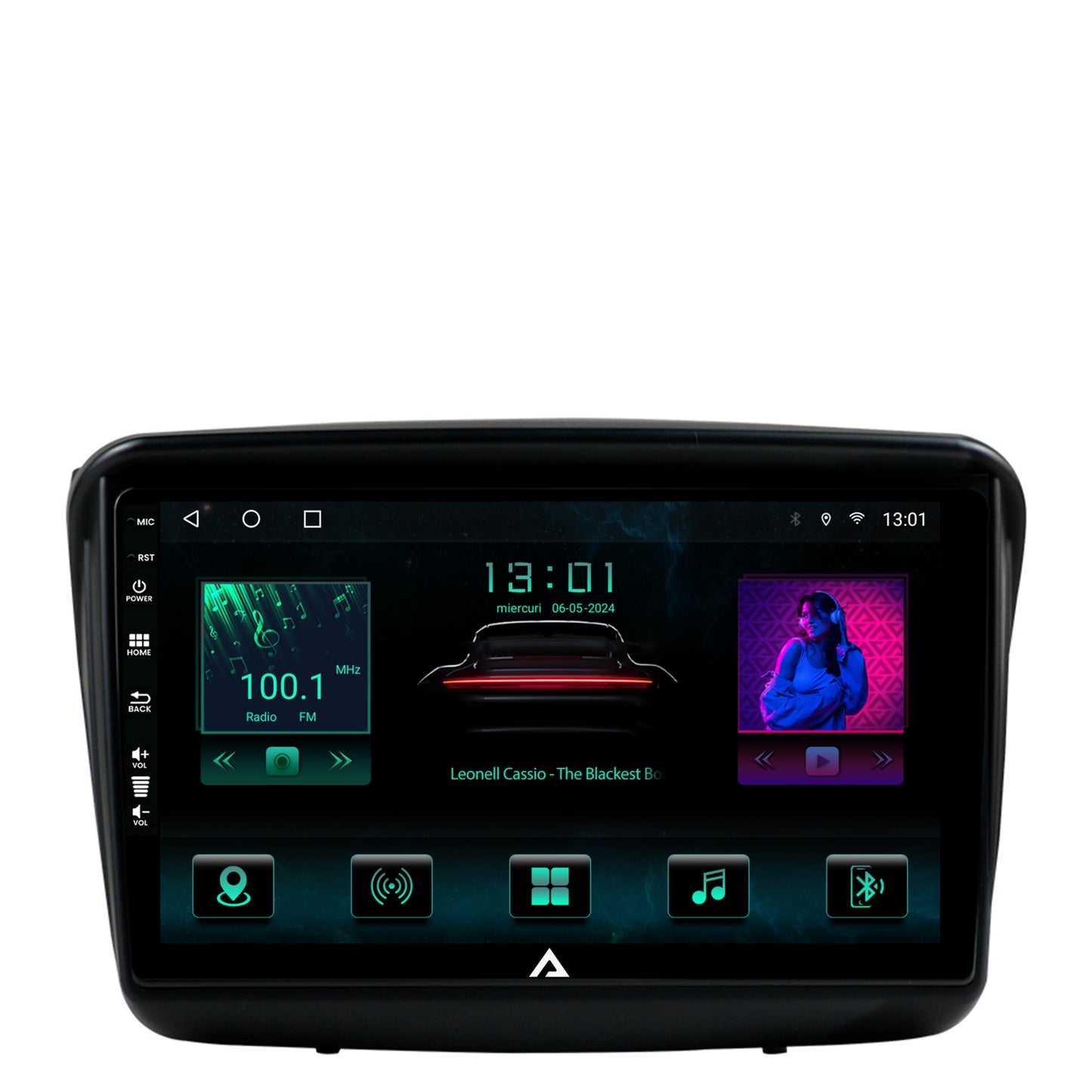 Navigatie Mitsubishi L200 / Pajero Sport, Android, A-Octacore / 4GB RAM + 64GB ROM, 9 Inch - AD-BGA9004+AD-BGRKIT278