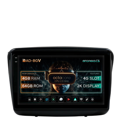 Navigatie Mitsubishi L200 / Pajero Sport, Android, V-Octacore / 4GB RAM + 64GB ROM, 9.5 Inch - AD-BGV9004+AD-BGRKIT278