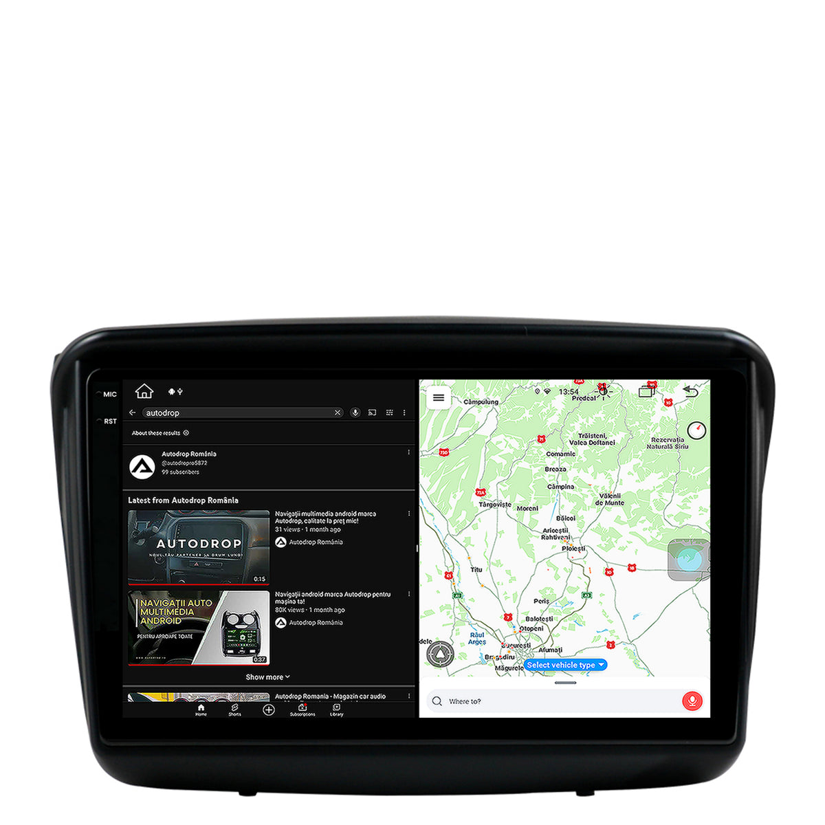 Navigatie Mitsubishi L200 / Pajero Sport, Android, V-Octacore / 4GB RAM + 64GB ROM, 9.5 Inch - AD-BGV9004+AD-BGRKIT278