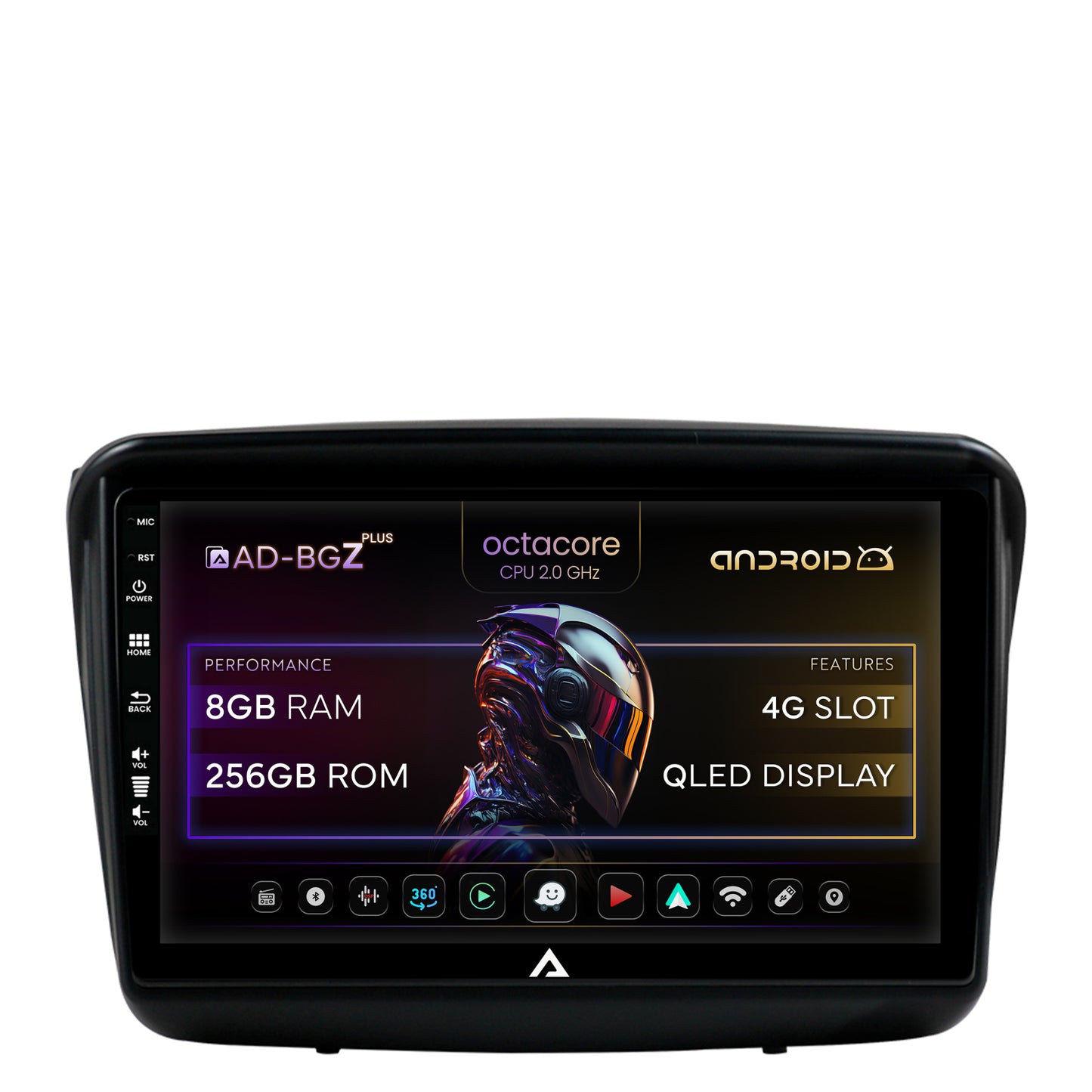 Navigatie Mitsubishi L200 / Pajero Sport, Android, Z-Octacore / 8GB RAM + 256GB ROM, 9 Inch - AD-BGZ9008+AD-BGRKIT278