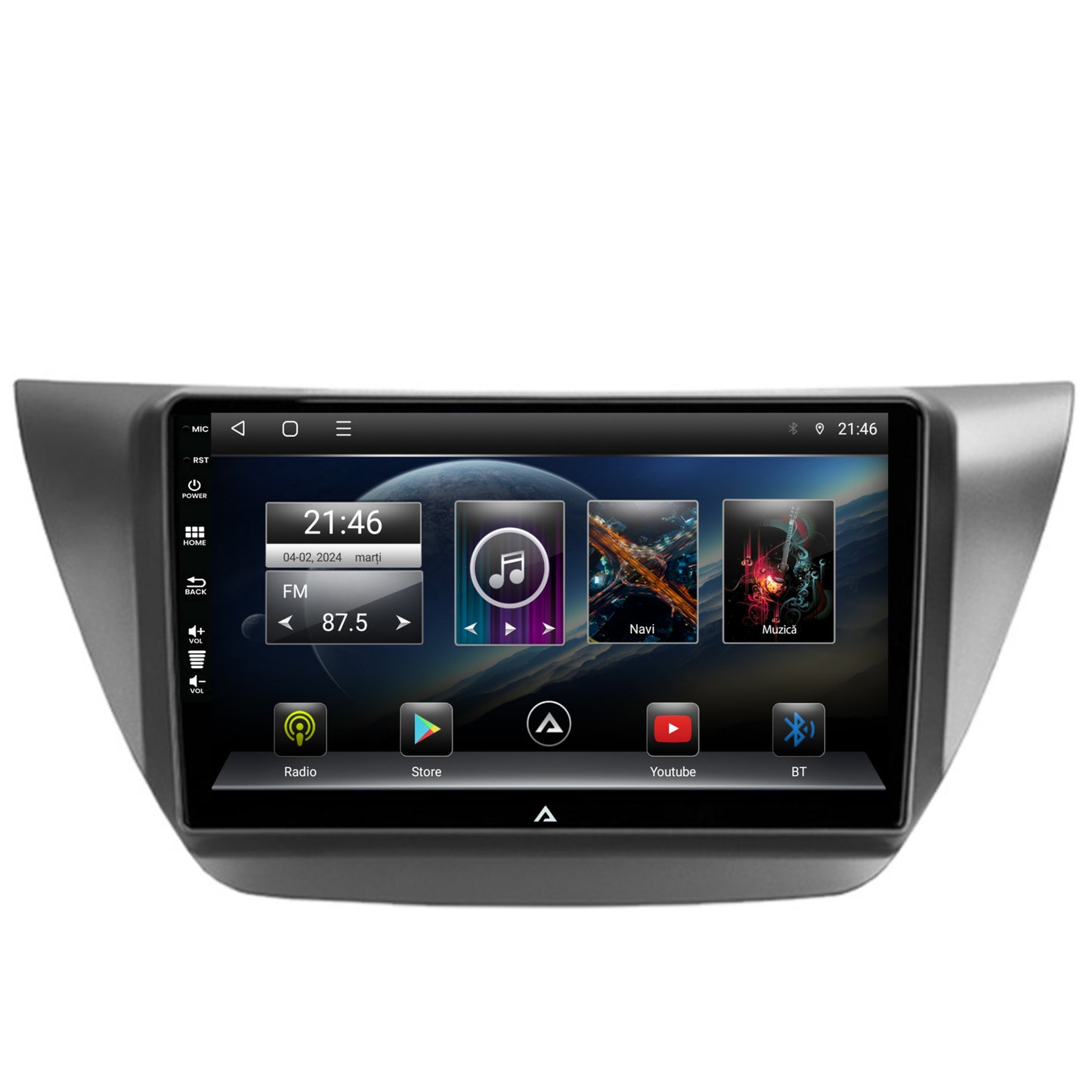 Navigatie Mitsubishi Lancer (2003-2007), Android, P-Octacore / 2GB RAM + 32GB ROM, 9 Inch - AD-BGP9002+AD-BGRKIT282
