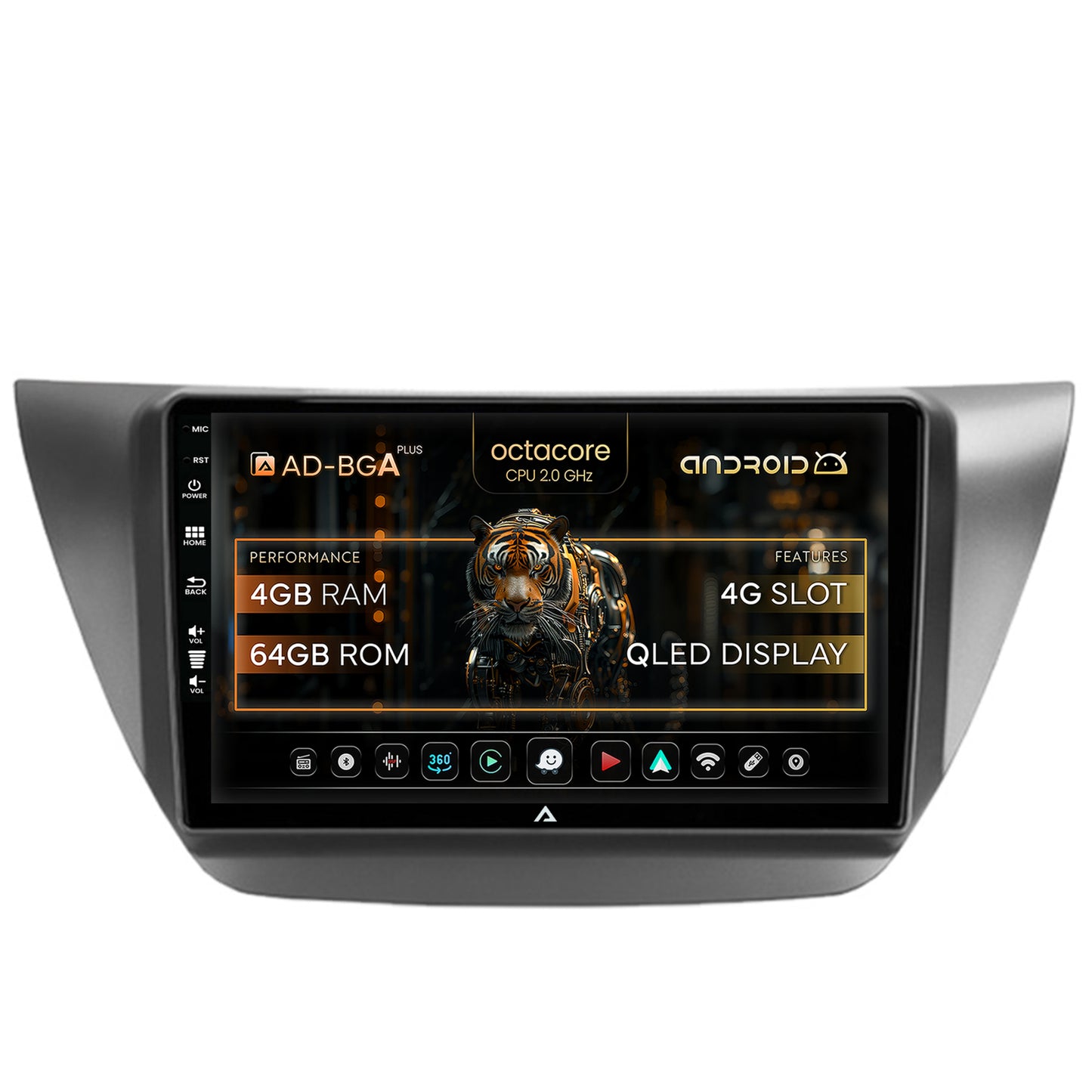 Navigatie Mitsubishi Lancer (2003-2007), Android, A-Octacore / 4GB RAM + 64GB ROM, 9 Inch - AD-BGA9004+AD-BGRKIT282