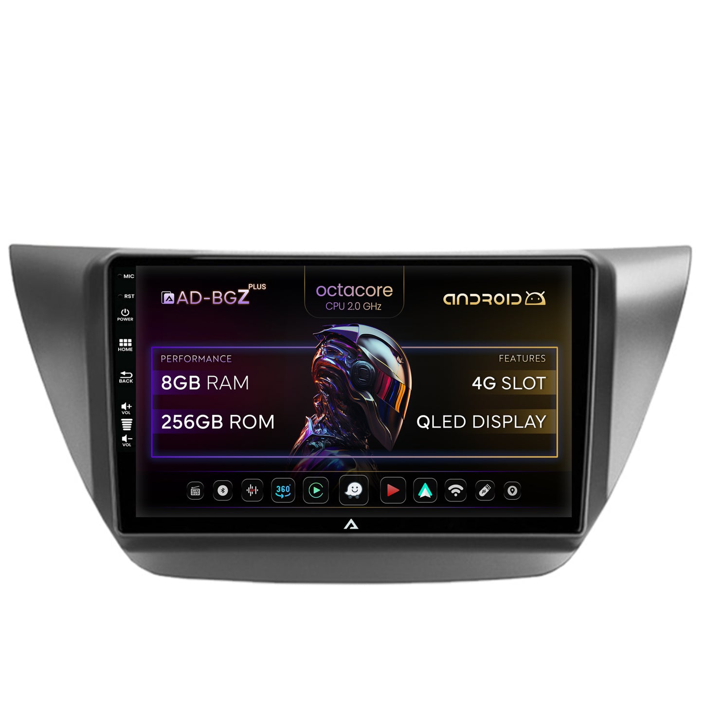 Navigatie Mitsubishi Lancer (2003-2007), Android, Z-Octacore / 8GB RAM + 256GB ROM, 9 Inch - AD-BGZ9008+AD-BGRKIT282