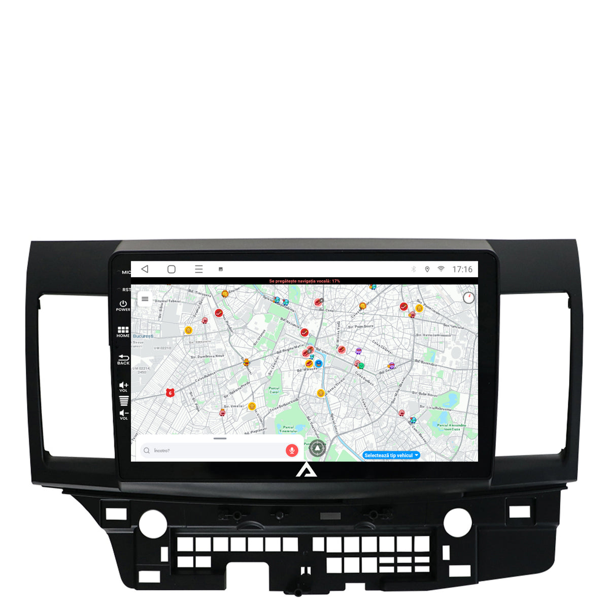 Navigatie Mitsubishi Lancer (2007-2016), Android, P-Octacore / 2GB RAM + 32GB ROM, 10.1 Inch - AD-BGP10002+AD-BGRKIT269
