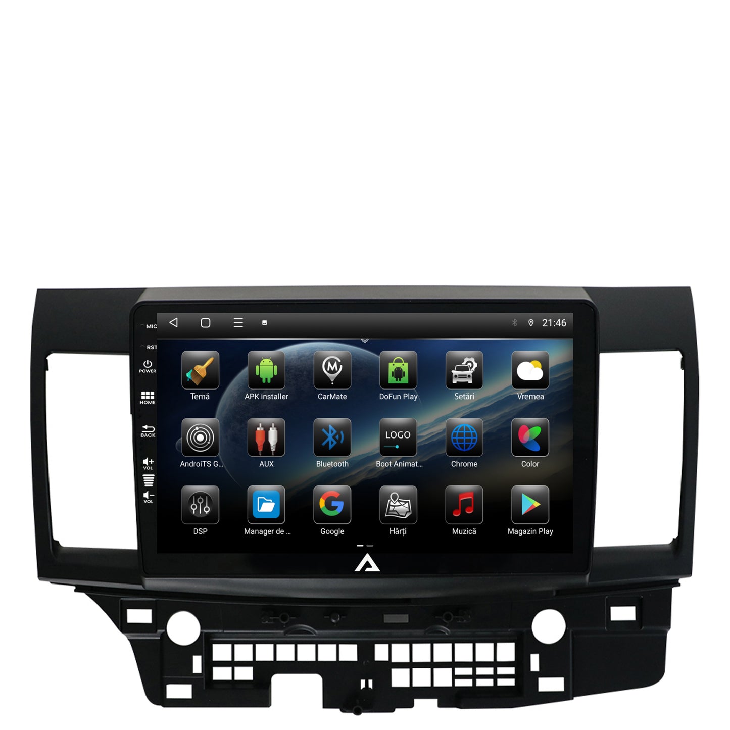 Navigatie Mitsubishi Lancer (2007-2016), Android, P-Octacore / 2GB RAM + 32GB ROM, 10.1 Inch - AD-BGP10002+AD-BGRKIT269