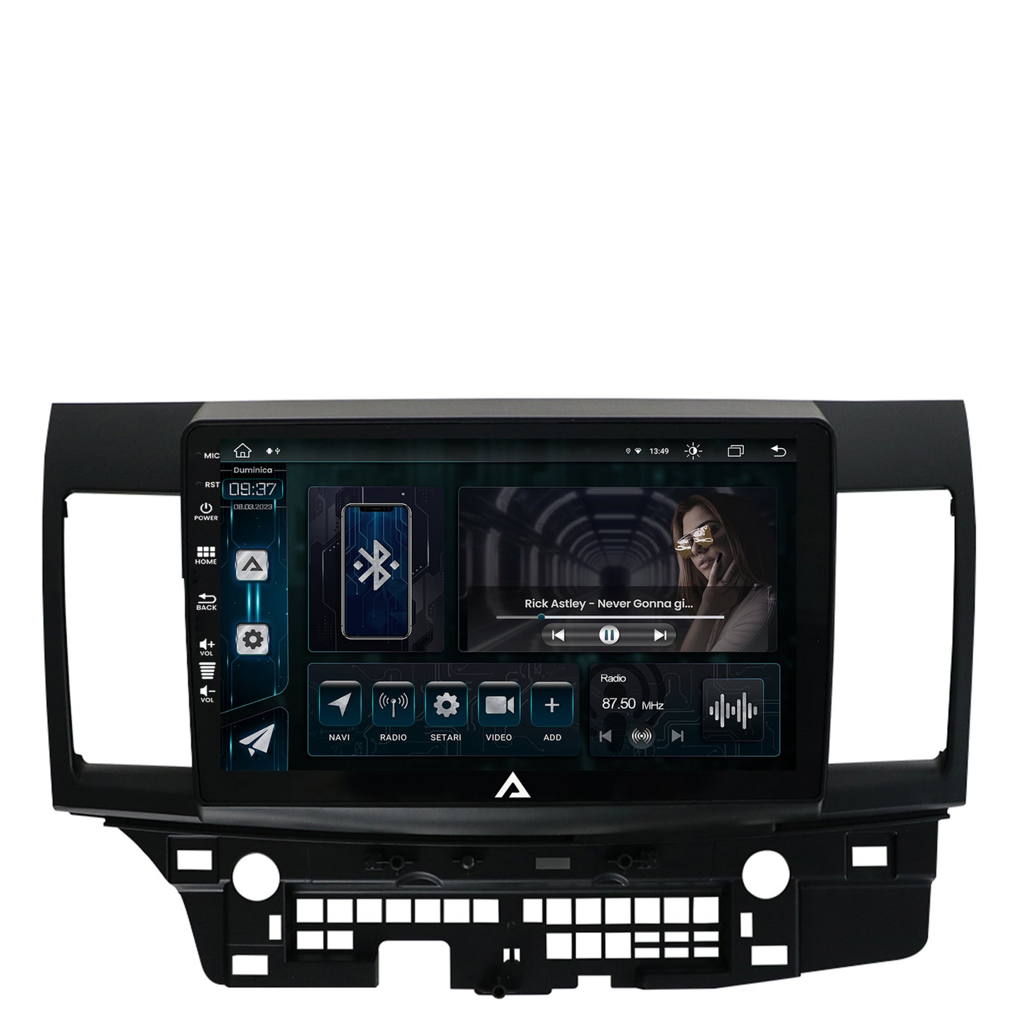 Navigatie Mitsubishi Lancer (2007-2016), Android, Z-Octacore / 8GB RAM + 256GB ROM, 10.1 Inch - AD-BGZ10008+AD-BGRKIT269