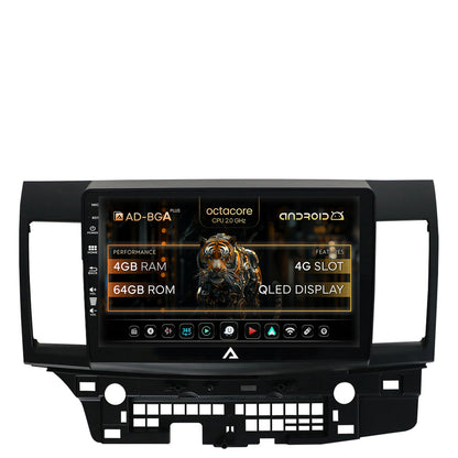 Navigatie Mitsubishi Lancer (2007-2016), Android, A-Octacore / 4GB RAM + 64GB ROM, 10.1 Inch - AD-BGA10004+AD-BGRKIT269