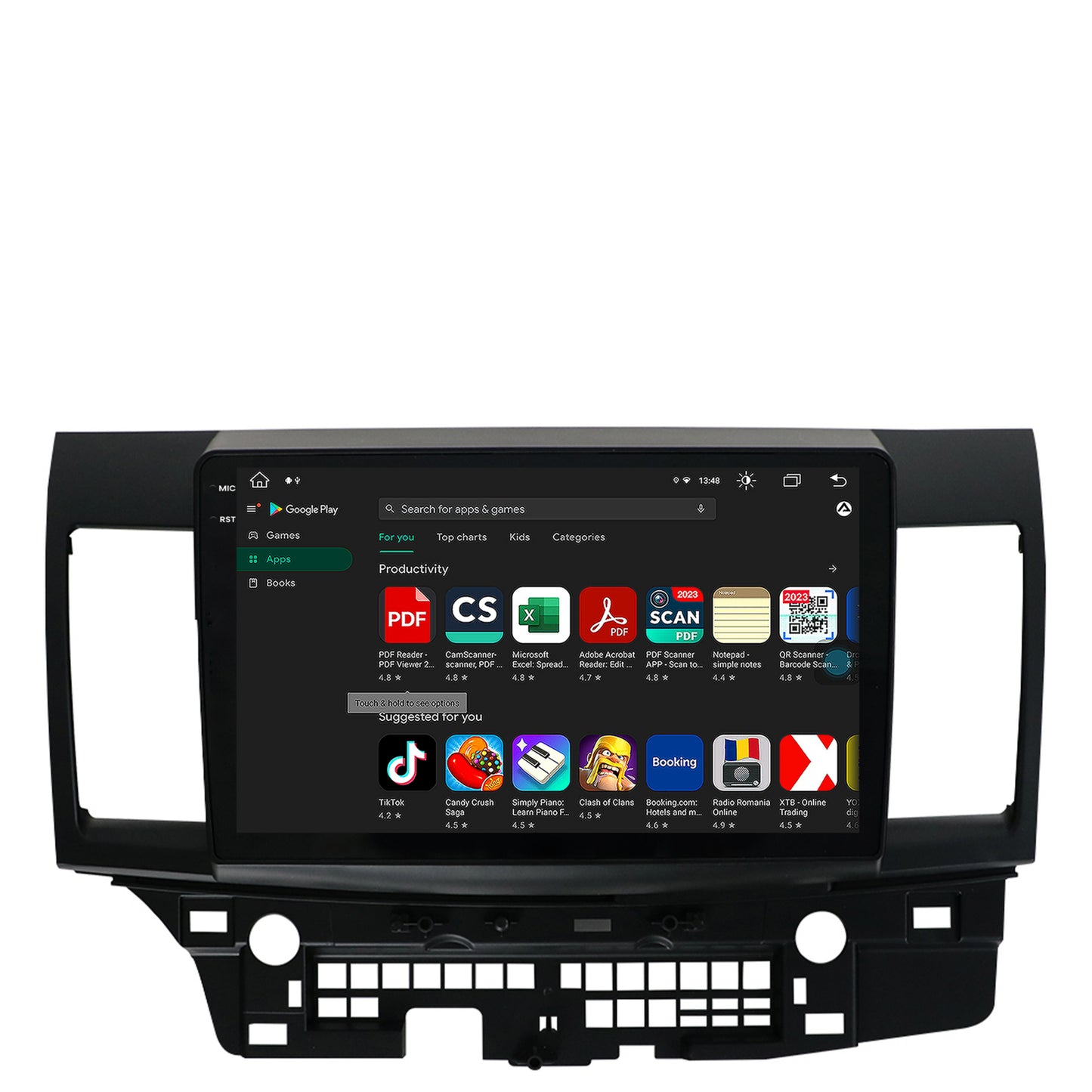 Navigatie Mitsubishi Lancer (2007-2016), Android, V-Octacore / 4GB RAM + 64GB ROM, 10.36 Inch - AD-BGV10004+AD-BGRKIT269