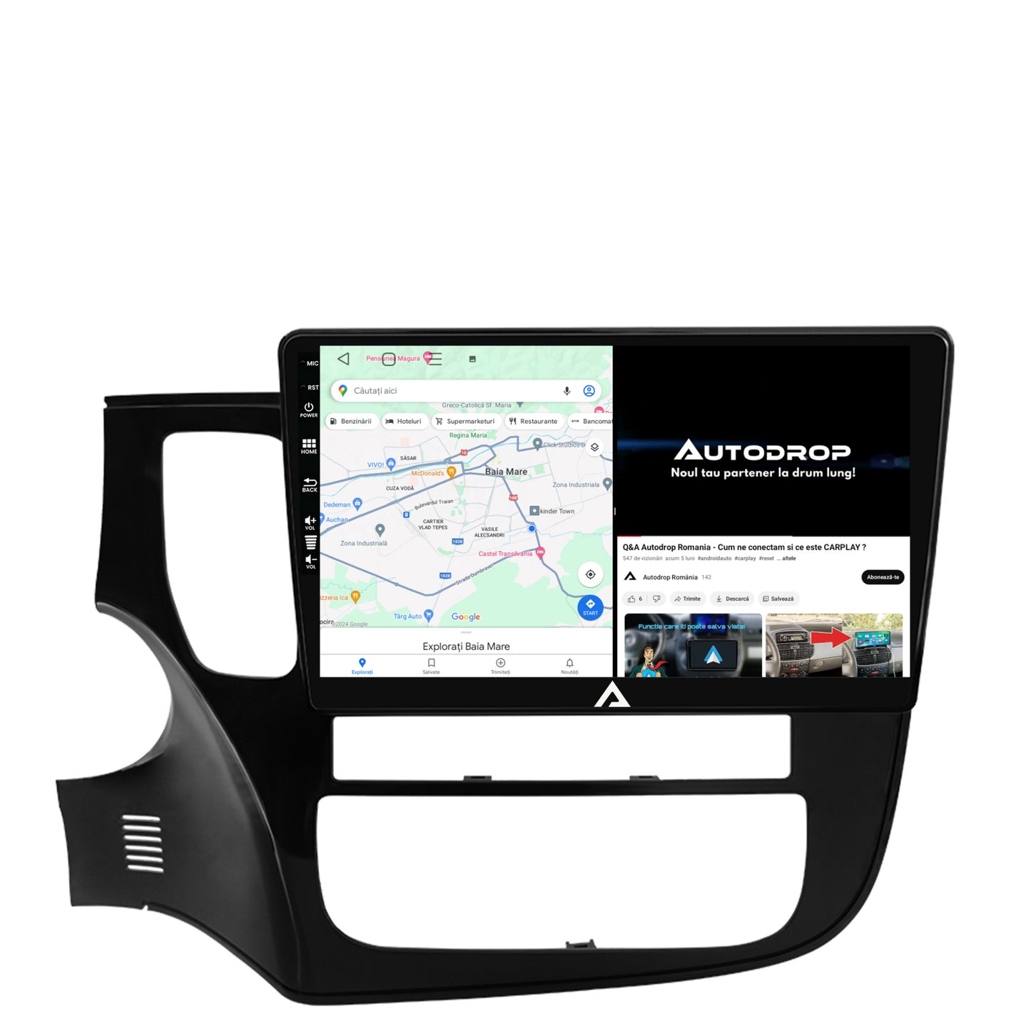 Navigatie Mitsubishi Outlander (2013-2020), Android, P-Octacore / 2GB RAM + 32GB ROM, 10.1 Inch - AD-BGP10002+AD-BGRKIT268