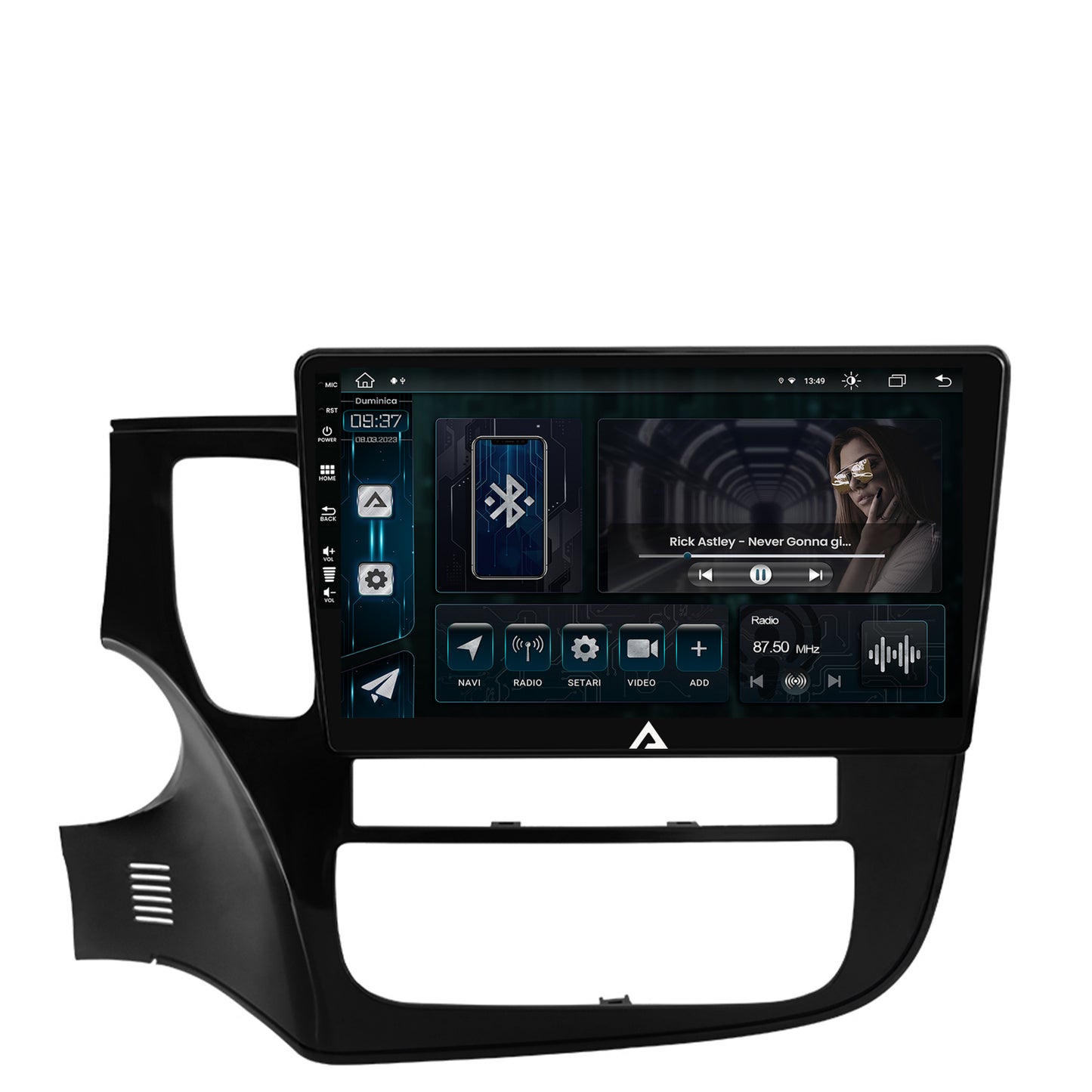 Navigatie Mitsubishi Outlander (2013-2020), Android, Z-Octacore / 8GB RAM + 256GB ROM, 10.1 Inch - AD-BGZ10008+AD-BGRKIT268