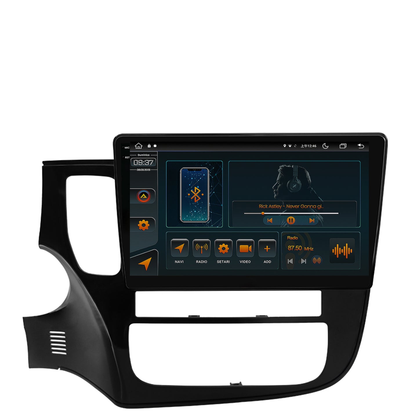 Navigatie Mitsubishi Outlander (2013-2020), Android, V-Octacore / 4GB RAM + 64GB ROM, 10.36 Inch - AD-BGV10004+AD-BGRKIT268