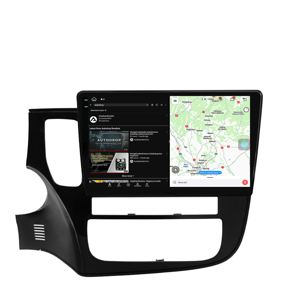 Navigatie Mitsubishi Outlander (2013-2020), Android, X-Octacore / 8GB RAM + 256GB ROM, 10.36 Inch - AD-BGX10008+AD-BGRKIT268