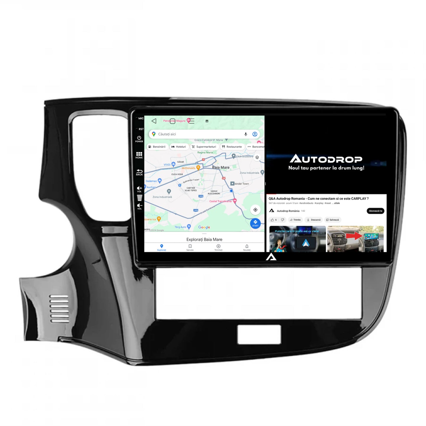 Navigatie Mitsubishi Outlander (2019-2021), Android, P-Octacore / 2GB RAM + 32GB ROM, 10.1 Inch - AD-BGP10002+AD-BGRKIT281