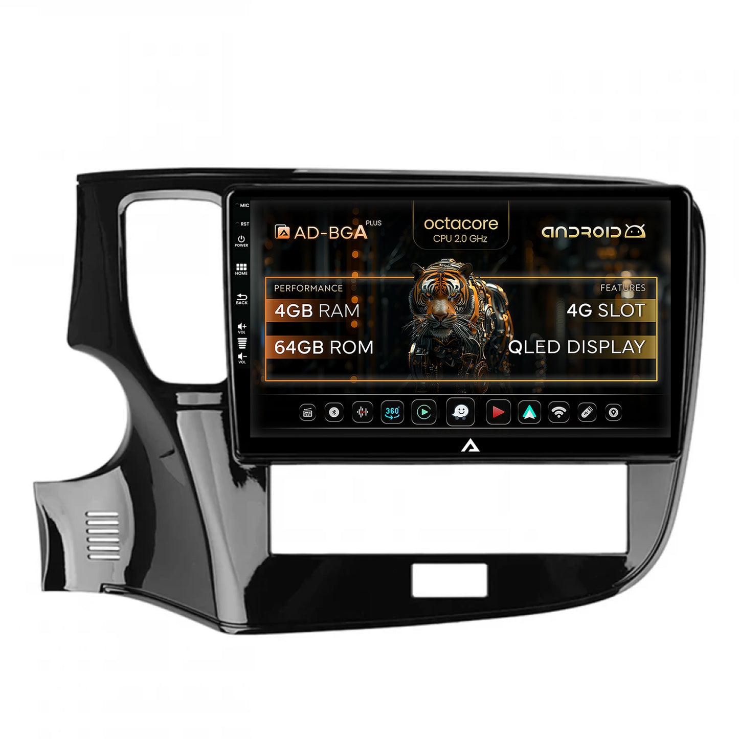 Navigatie Mitsubishi Outlander (2019-2021), Android, A-Octacore / 4GB RAM + 64GB ROM, 10.1 Inch - AD-BGA10004+AD-BGRKIT281