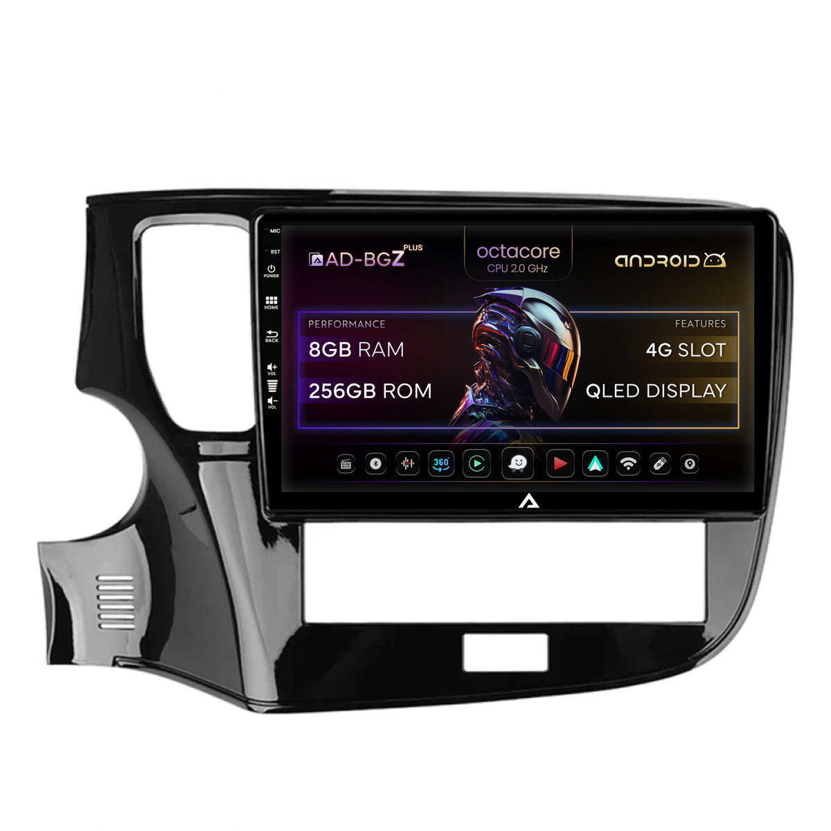 Navigatie Mitsubishi Outlander (2019-2021), Android, Z-Octacore / 8GB RAM + 256GB ROM, 10.1 Inch - AD-BGZ10008+AD-BGRKIT281