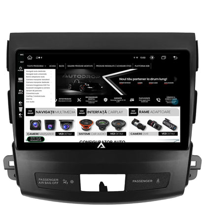 Navigatie Mitsubishi Outlander / Peugeot 4007 / Citron C-Crosser, Android, Z-Octacore / 8GB RAM + 256GB ROM, 9 Inch - AD-BGZ9008+AD-BGRKIT276