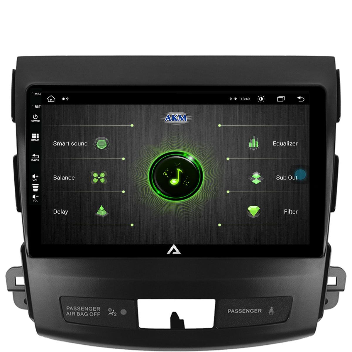 Navigatie Mitsubishi Outlander / Peugeot 4007 / Citron C-Crosser, Android, Z-Octacore / 8GB RAM + 256GB ROM, 9 Inch - AD-BGZ9008+AD-BGRKIT276
