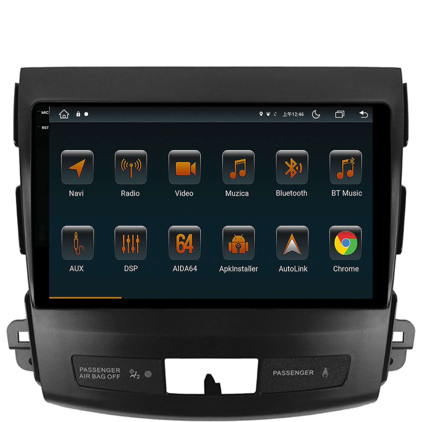 Navigatie Mitsubishi Outlander / Peugeot 4007 / Citron C-Crosser, Android, V-Octacore / 4GB RAM + 64GB ROM, 9.5 Inch - AD-BGV9004+AD-BGRKIT276