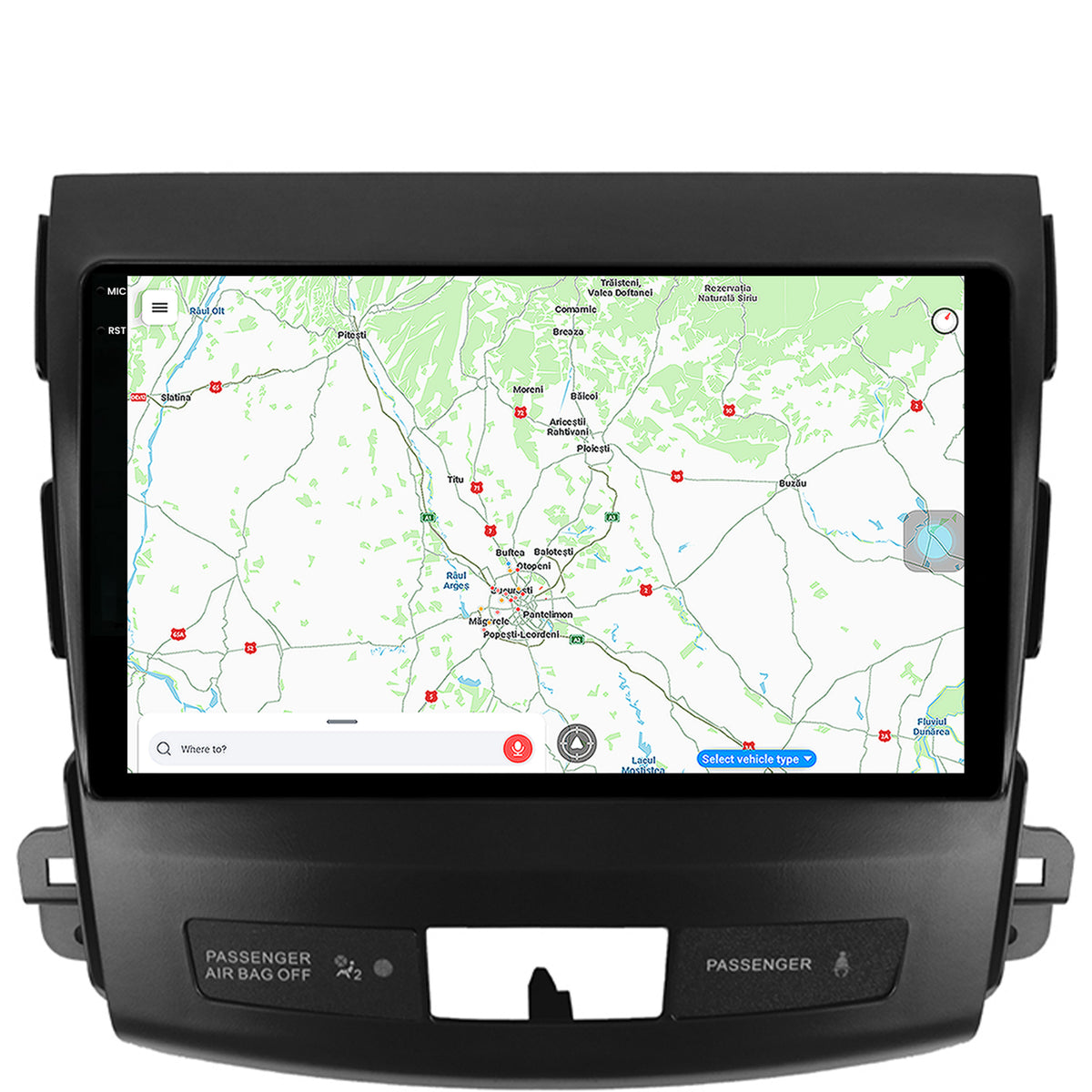 Navigatie Mitsubishi Outlander / Peugeot 4007 / Citron C-Crosser, Android, X-Octacore / 8GB RAM + 256GB ROM, 9.5 Inch - AD-BGX9008+AD-BGRKIT276