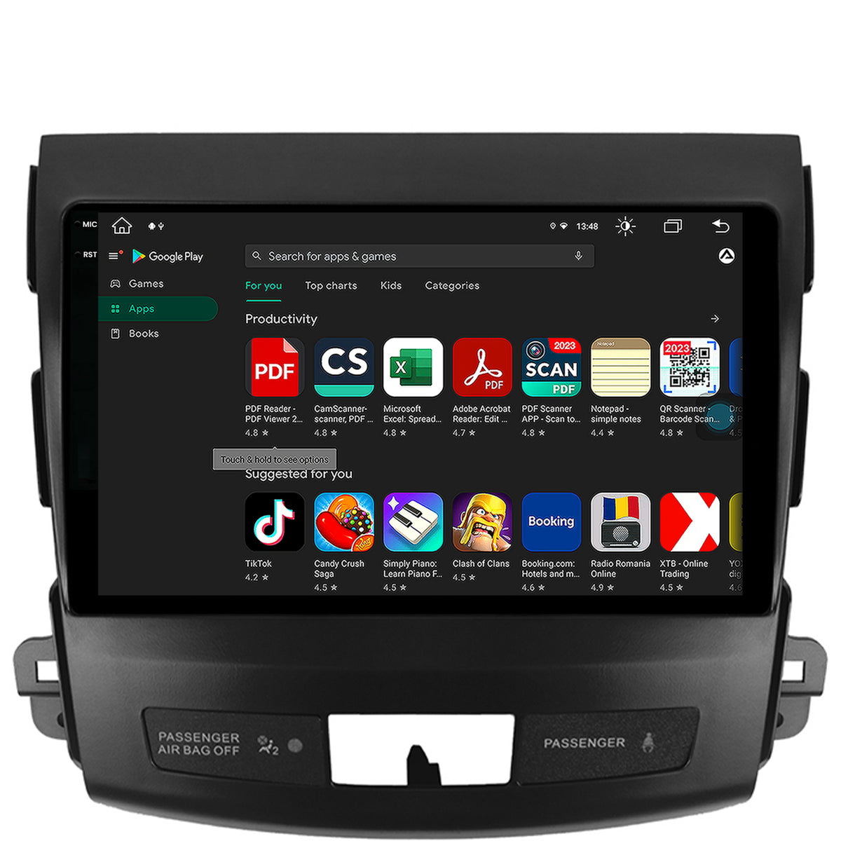 Navigatie Mitsubishi Outlander / Peugeot 4007 / Citron C-Crosser, Android, X-Octacore / 8GB RAM + 256GB ROM, 9.5 Inch - AD-BGX9008+AD-BGRKIT276