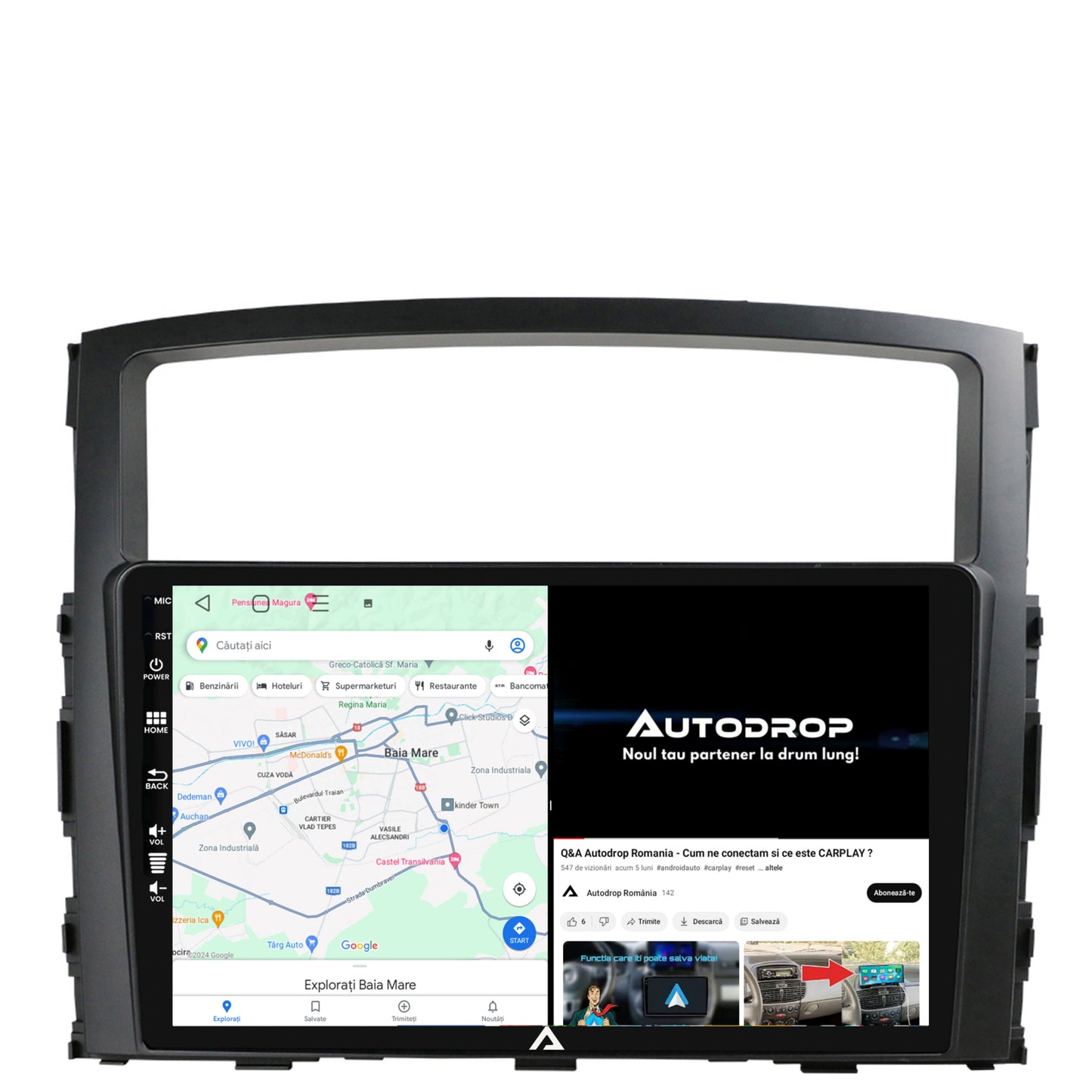 Navigatie Mitsubishi Pajero (2006-2014), Android, E-Octacore / 2GB RAM + 32GB ROM, 9 Inch - AD-BGE9002+AD-BGRKIT271