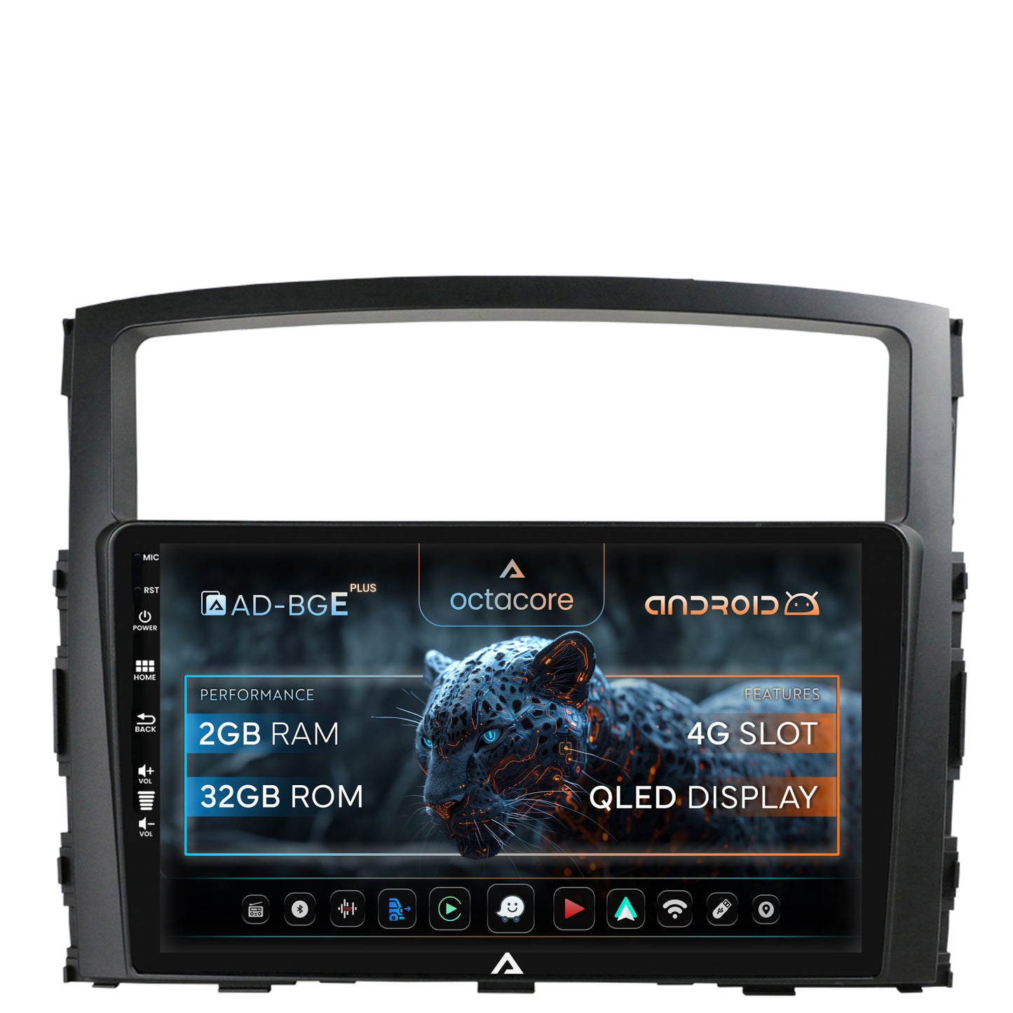 Navigatie Mitsubishi Pajero (2006-2014), Android, E-Octacore / 2GB RAM + 32GB ROM, 9 Inch - AD-BGE9002+AD-BGRKIT271