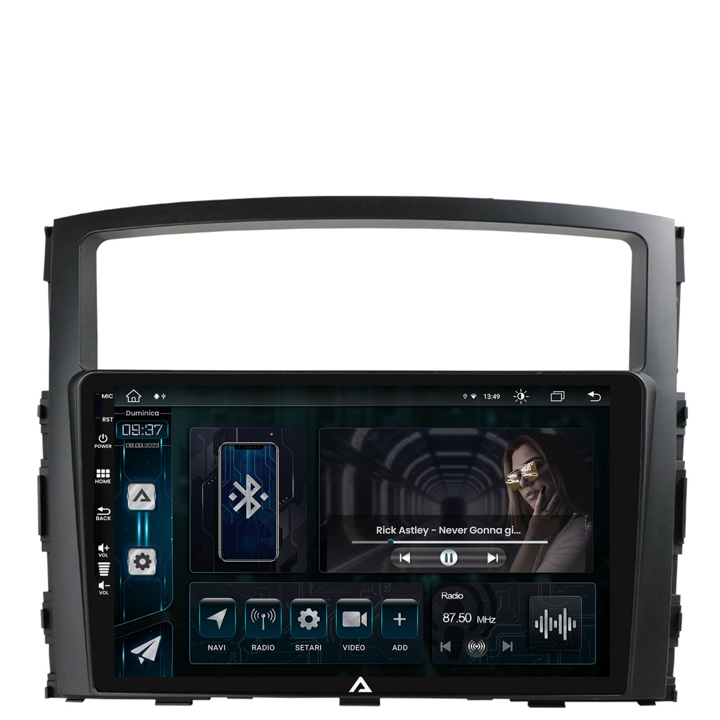 Navigatie Mitsubishi Pajero (2006-2014), Android, Z-Octacore / 8GB RAM + 256GB ROM, 9 Inch - AD-BGZ9008+AD-BGRKIT271