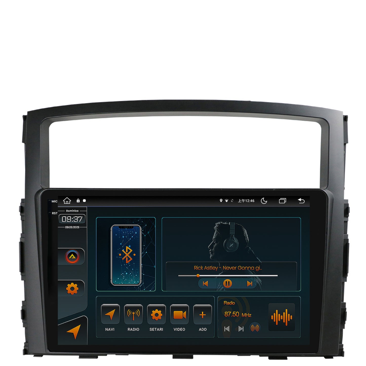 Navigatie Mitsubishi Pajero (2006-2014), Android, V-Octacore / 4GB RAM + 64GB ROM, 9.5 Inch - AD-BGV9004+AD-BGRKIT271
