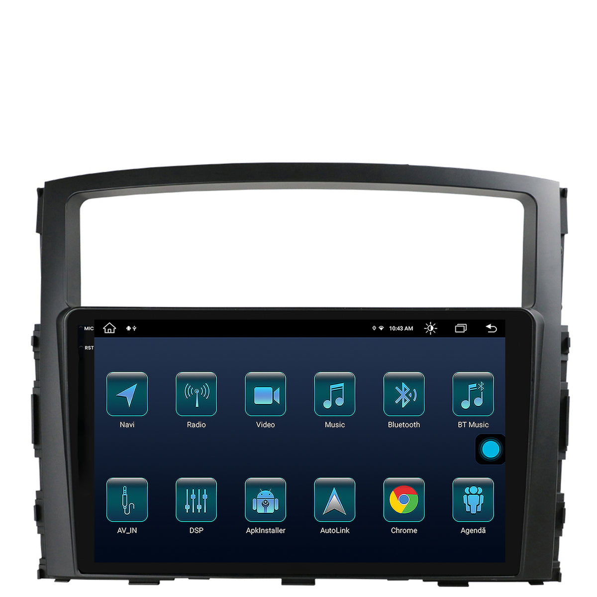 Navigatie Mitsubishi Pajero (2006-2014), Android, X-Octacore / 8GB RAM + 256GB ROM, 9.5 Inch - AD-BGX9008+AD-BGRKIT271