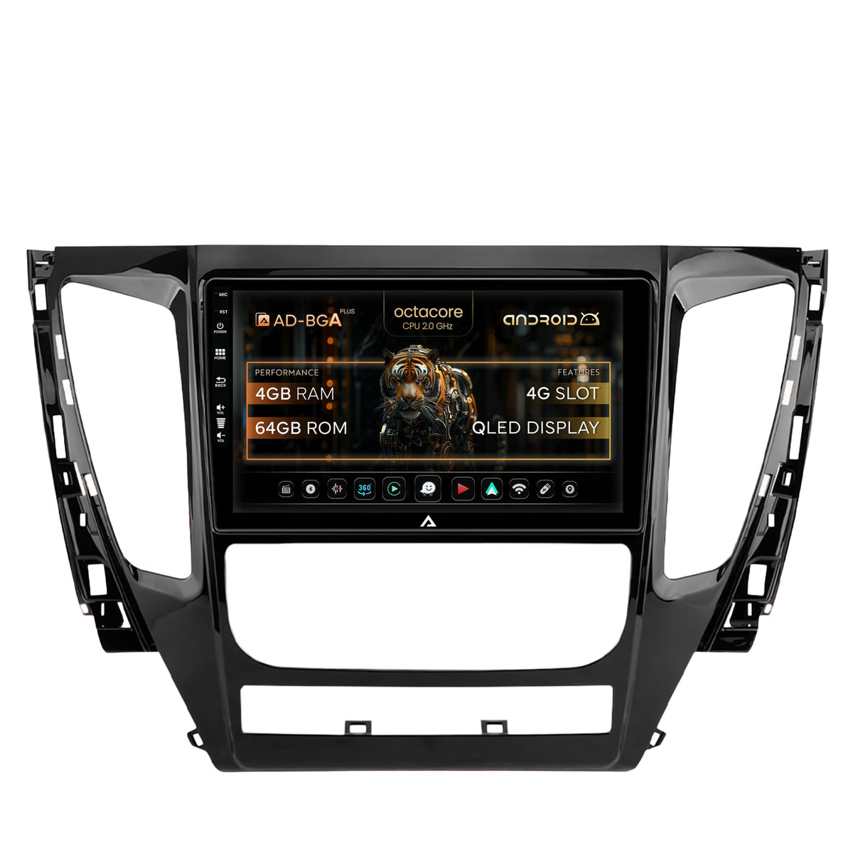 Navigatie Mitsubishi Pajero (2016-2018), Android, A-Octacore / 4GB RAM + 64GB ROM, 9 Inch - AD-BGA9004+AD-BGRKIT270