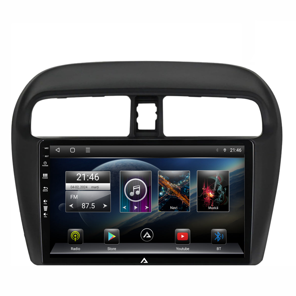 Navigatie Mitsubishi Space Star / Mirage / Attrage, Android, E-Octacore / 2GB RAM + 32GB ROM, 9 Inch - AD-BGE9002+AD-BGRKIT267V3