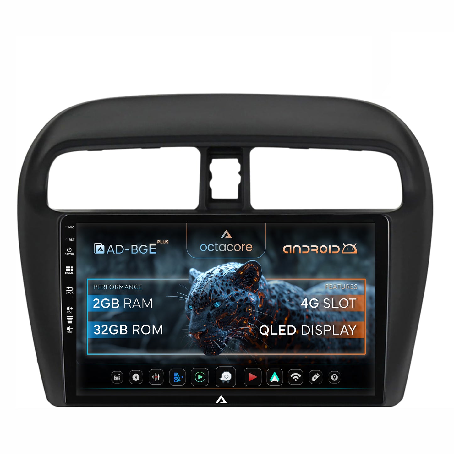 Navigatie Mitsubishi Space Star / Mirage / Attrage, Android, E-Octacore / 2GB RAM + 32GB ROM, 9 Inch - AD-BGE9002+AD-BGRKIT267V3