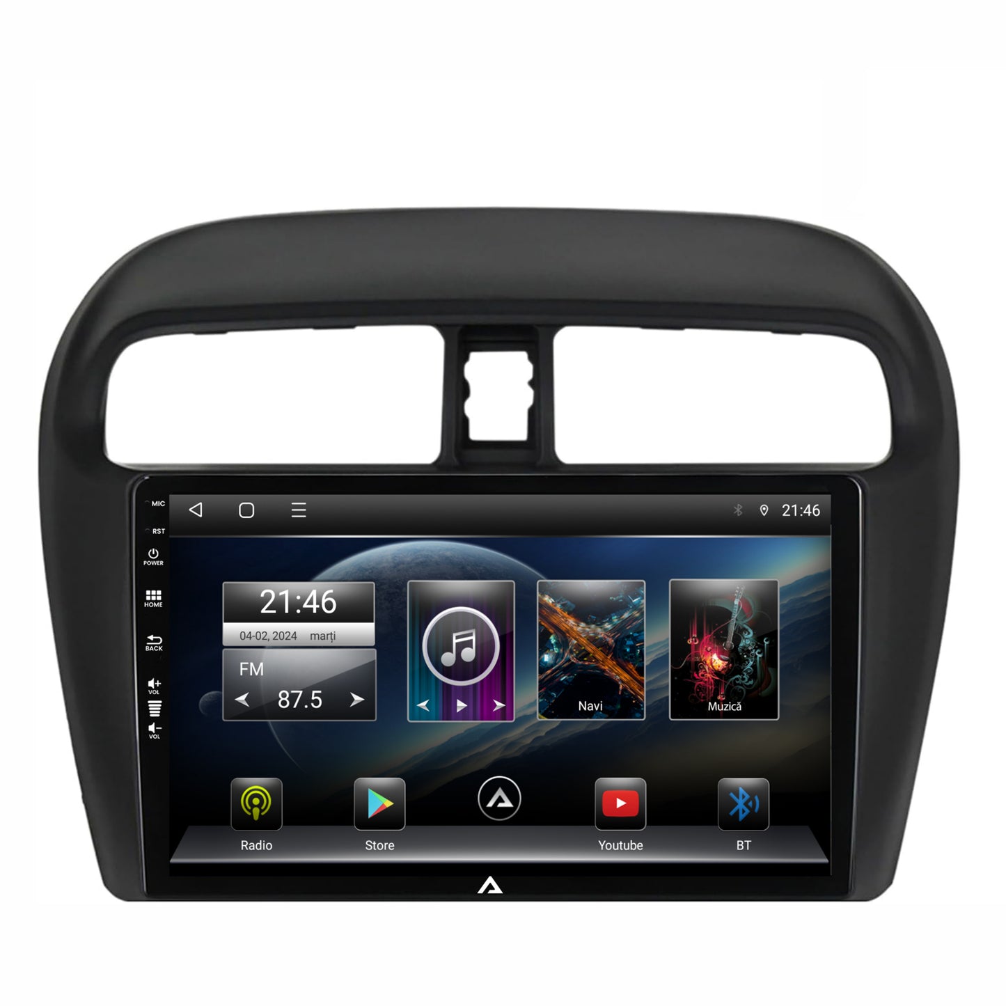 Navigatie Mitsubishi Space Star / Mirage / Attrage, Android, P-Octacore / 2GB RAM + 32GB ROM, 9 Inch - AD-BGP9002+AD-BGRKIT267V3