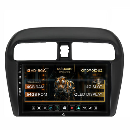 Navigatie Mitsubishi Space Star / Mirage / Attrage, Android, A-Octacore / 4GB RAM + 64GB ROM, 9 Inch - AD-BGA9004+AD-BGRKIT267V3