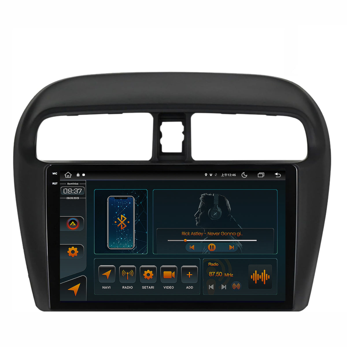 Navigatie Mitsubishi Space Star / Mirage / Attrage, Android, V-Octacore / 4GB RAM + 64GB ROM, 9.5 Inch - AD-BGV9004+AD-BGRKIT267V3
