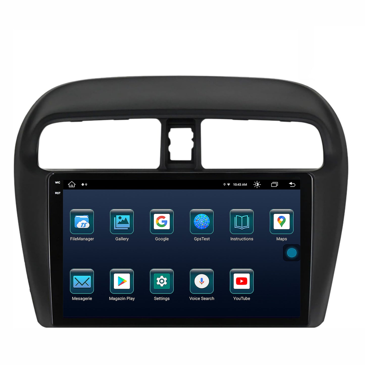 Navigatie Mitsubishi Space Star / Mirage / Attrage, Android, X-Octacore / 8GB RAM + 256GB ROM, 9.5 Inch - AD-BGX9008+AD-BGRKIT267V3