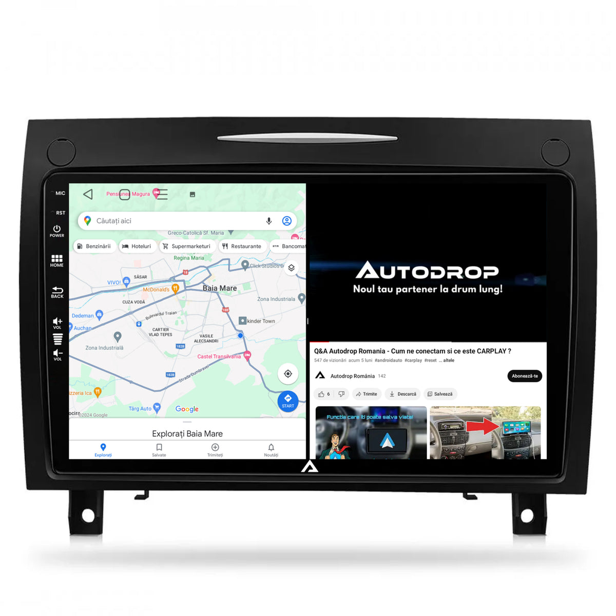 Navigatie Navigatie Benz SLK (2006-2010), Android, A-Octacore / 4GB RAM + 64GB ROM, 9 Inch - AD-BGA9004+AD-BGRKIT406V2