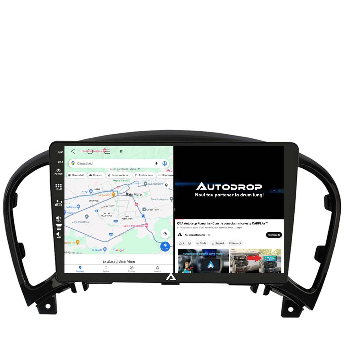 Navigatie Nissan Juke (2010-2019), Android, E-Octacore / 2GB RAM + 32GB ROM, 9 Inch - AD-BGE9002+AD-BGRKIT168