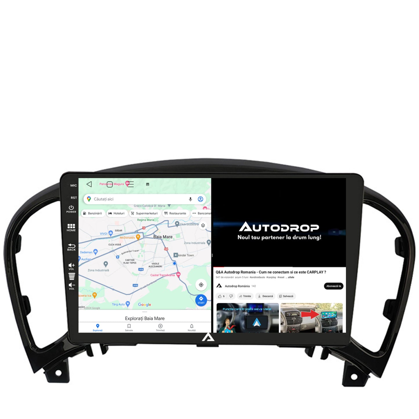 Navigatie Nissan Juke (2010-2019), Android, E-Octacore / 2GB RAM + 32GB ROM, 9 Inch - AD-BGE9002+AD-BGRKIT168