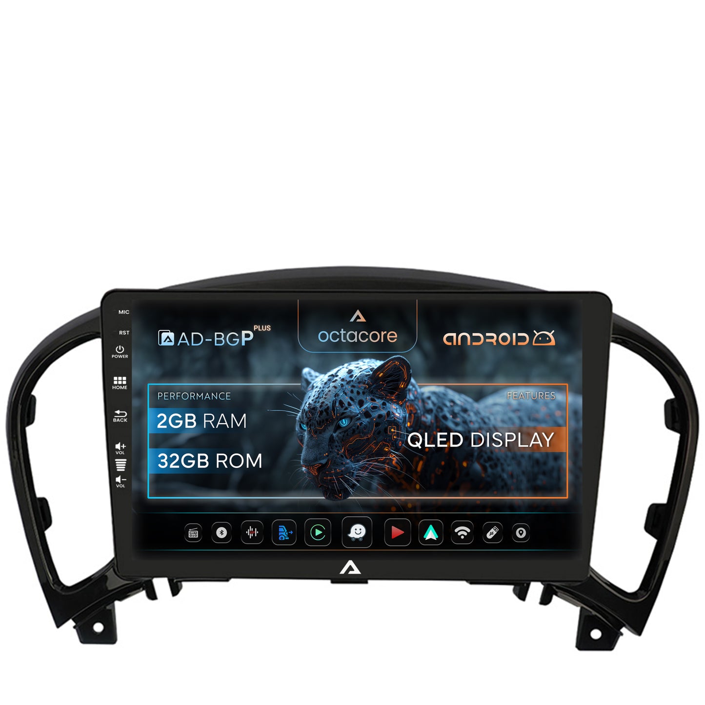 Navigatie Nissan Juke (2010-2019), Android, P-Octacore / 2GB RAM + 32GB ROM, 9 Inch - AD-BGP9002+AD-BGRKIT168